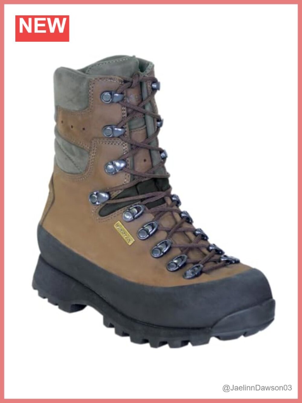 2.8mm Leather Waterproof Hiking Boots with K-Talon Outsoles Womens NI